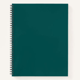 Dunkle Aquamarine Solid-Farbe Notizblock