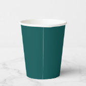 Dunkle Aquamarine Solid-Farbe Pappbecher (Rechts)