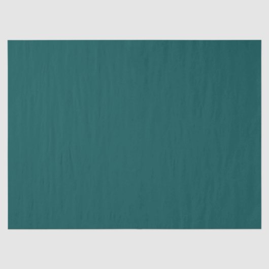 Dunkle Aquamarine Solid-Farbe Seidenpapier (Vorderseite)