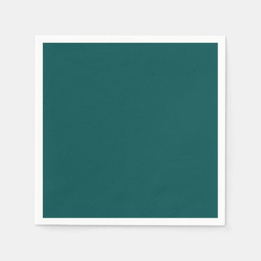 Dunkle Aquamarine Solid-Farbe Serviette (Vorderseite)