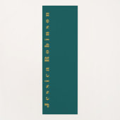 Dunkle Aquamarine Solid-Farbe Yogamatte (Vorderseite)