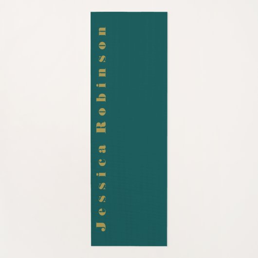 Dunkle Aquamarine Solid-Farbe Yogamatte (Vorderseite)