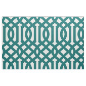 Dunkle Aquamarine Trellis Große Skala Stoff (Fat Quarter (45,7 x 55,9 cm))