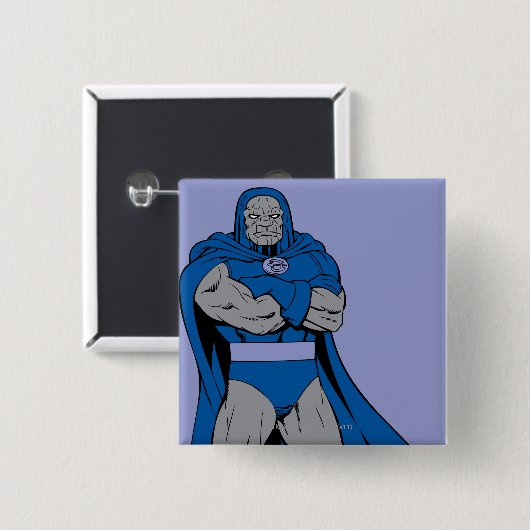 Dunkle Arme überquert Button (Vorne & Hinten)