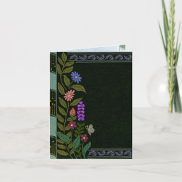 Dunkle Ästhetik Elegant Vintage botanische Flora Einladung