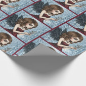 Dunkle Ästhetik Gothic Fairy Festlich Geschenkpapier (Ecke)