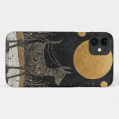 Dunkle Ästhetik Hund Silhouette Fantasy Hunde Lieb Case-Mate iPhone Hülle (Rückseite (Horizontal))