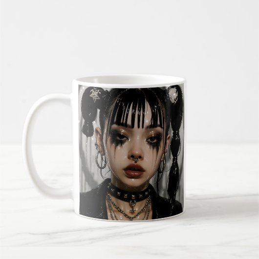 Dunkle Ästhetik Kaffeetasse (Links)