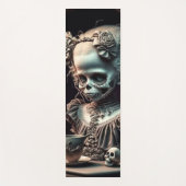 Dunkle ästhetische Fitness mit Gothic Girl Yogamatte (Vorderseite)