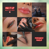 Dunkle ästhetische Schönheit Permanenter Makeup Sa Fensteraufkleber (Blatt 3)