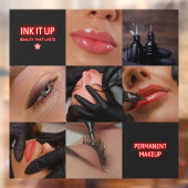 Dunkle ästhetische Schönheit Permanenter Makeup Sa Fensteraufkleber (Blatt 2)