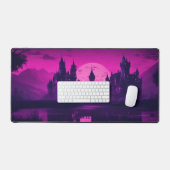 Dunkle ästhetische Vampir-Burg-Mauspad Schreibtischunterlage (Tastatur & Maus)