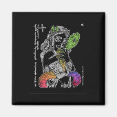 Dunkle Aufkleber5 Magnet (Vorne)