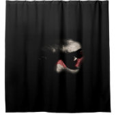 Dunkle Augen Duschvorhang (Vorderseite)