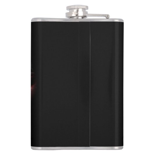 Dunkle Augen Flachmann (Rückseite)