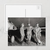 Dunkle Aviatoren, 1919 Postkarte (Vorne/Hinten)