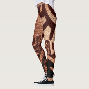 "Dunkle aztekische Symbol-Aussagen-" Yoga-Leggings Leggings