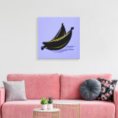 Dunkle Banane – Minimale Grafik-Kunst Leinwanddruck (Insitu (Wohnzimmer))