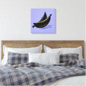 Dunkle Banane – Minimale Grafik-Kunst Leinwanddruck (Insitu (Schlafzimmer))