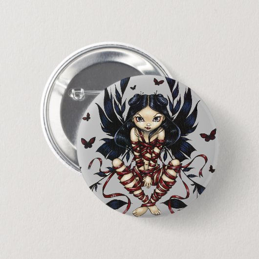 "Dunkle Band-Fee-" Knopf Button (Vorne & Hinten)