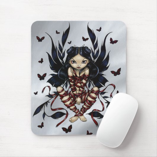 "Dunkle Band-Fee" Mousepad (Mit Mouse)