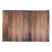 Dunkle Barn Wood Kissenbezug (Rückseite-Links)