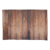Dunkle Barn Wood Kissenbezug (Vorderseite-Links)