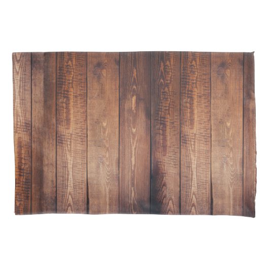 Dunkle Barn Wood Kissenbezug (Vorderseite-Links)