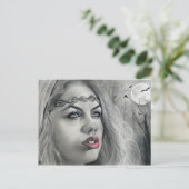 Dunkle Beauty-Mondschatten Postkarte (Stehend Vorderseite)