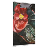 Dunkle Begonia in Wasserfarbe Klemmbrett (Rechts)