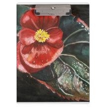 Dunkle Begonia in Wasserfarbe