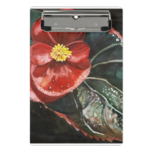 Dunkle Begonia in Wasserfarbe