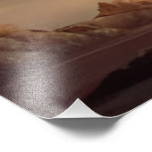 Dunkle Bestie gegen Krieger Fotodruck (Ecke)