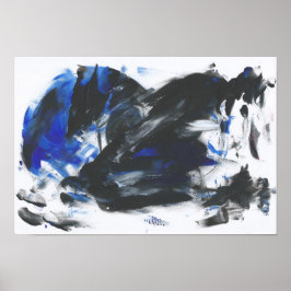 Dunkle Bestie über dem Meer Poster