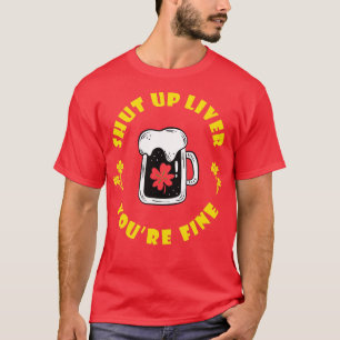 Dunkle Bier trinkt Saint Patricks stopft die Leber T-Shirt
