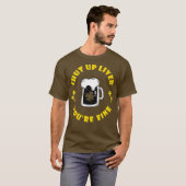 Dunkle Bier trinkt Saint Patricks stopft die Leber T-Shirt (Vorne ganz)