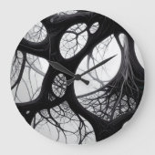 Dunkle, Bio, komplizierte Wall-Uhr Große Wanduhr (Vorderseite)