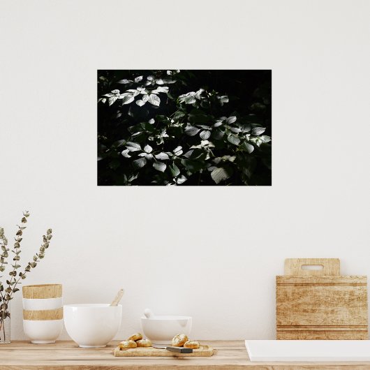 Dunkle Blätter Poster (Küche)