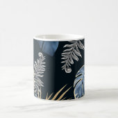 dunkle Blätter tropische Pflanze Kaffeetasse (Mittel)