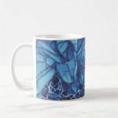 Dunkle blaue Blume Kaffeetasse (Links)