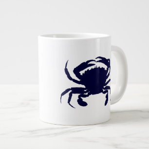 Dunkle blaue Krabbe 2 Jumbo-Tasse
