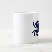 Dunkle blaue Krabbe 2 Jumbo-Tasse (Vorderseite)