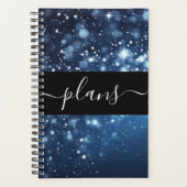 Dunkle blaue Nachtblasen Planer (Vorderseite)