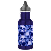 Dunkle blaue Skulls Edelstahlflasche (Links)