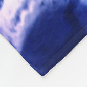 Dunkle blaue Skulls Fleecedecke (Ecke)