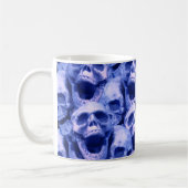 Dunkle blaue Skulls Kaffeetasse (Links)