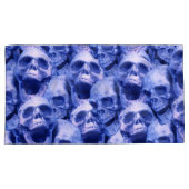 Dunkle blaue Skulls Kissenbezug (Vorderseite-Rechts)