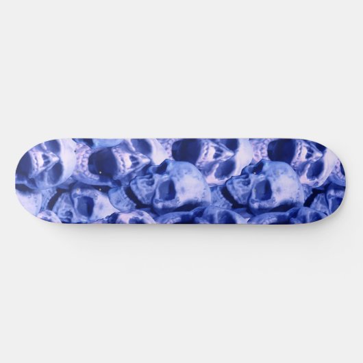 Dunkle blaue Skulls Skateboard (Horizontal)