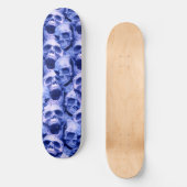 Dunkle blaue Skulls Skateboard (Vorderseite)