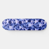 Dunkle blaue Skulls Skateboard (Horizontal)